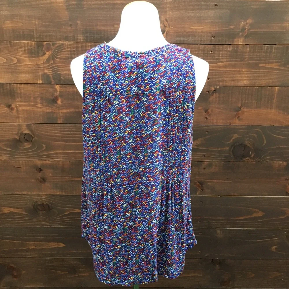 Anthropologie Maeve Colorful Print Top